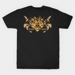 Wonderful steampunk heart, clocks, and gears T-Shirt